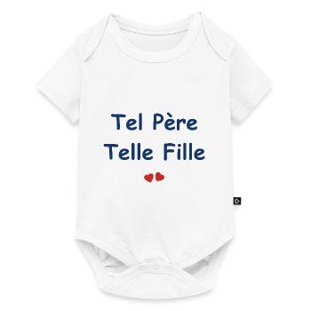 Tel père telle fille - Body à manches courtes Premium Bébé - blanc - Devant