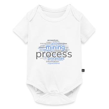 Word Cloud Process Mining - Baby Premium short-sleeve bodysuit - white - Front