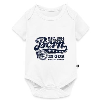 Born in GDR 1984 - Geburtstag - Ossi Geschenk - Baby Premium Kurzarmbody - Weiß - Vorne
