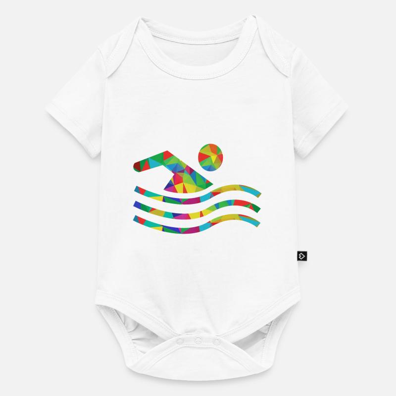 Nager - Body à manches courtes Premium Bébé - blanc