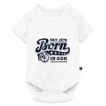 Né en RDA 1975 - Anniversaire - Ossi Gift - Body à manches courtes Premium Bébé - blanc - Devant