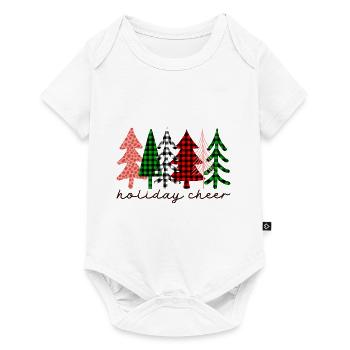 Joyeux Noël, Noël, vacances, jours fériés - Body à manches courtes Premium Bébé - blanc - Devant