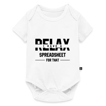 Relax I have a spreadsheet for that - Accountant - Baby Premium short-sleeve bodysuit - white - Front