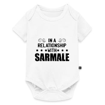 In Beziehung zu Sarmale - Baby Premium Kurzarmbody - Weiß - Vorne