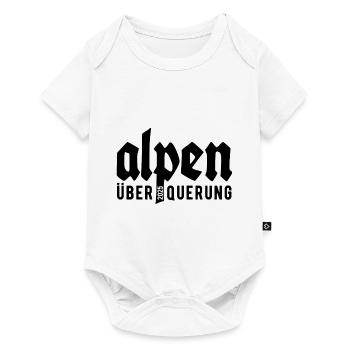 Alpenüberquerung Alpen Überquerung 2025 Bayern - Baby Premium Kurzarmbody - Weiß - Vorne