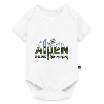 Alpenüberquerung Alpen Überquerung 2025 Edelweiß - Baby Premium Kurzarmbody - Weiß - Vorne