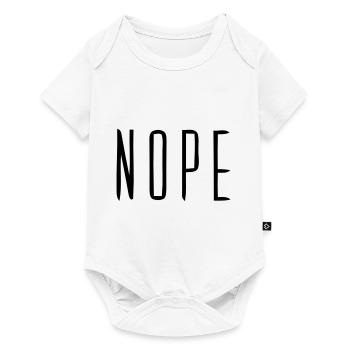 Pas de paroles drôles - Body à manches courtes Premium Bébé - blanc - Devant