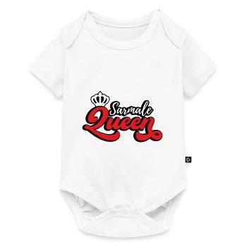 Sarmale Königin - Baby Premium Kurzarmbody - Weiß - Vorne