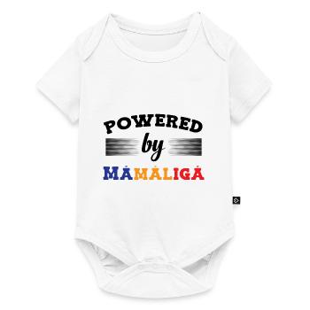 Propulsé par Mamaliga - Body à manches courtes Premium Bébé - blanc - Devant