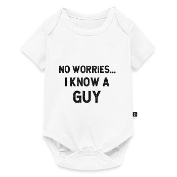 Pas de soucis, je connais un gars - Body à manches courtes Premium Bébé - blanc - Devant