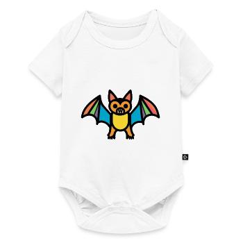 Bat Halloween Symbol Funny - Baby Premium short-sleeve bodysuit - white - Front