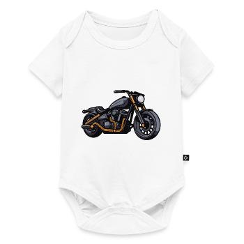 Motorcycle Biker - Baby Premium short-sleeve bodysuit - white - Front