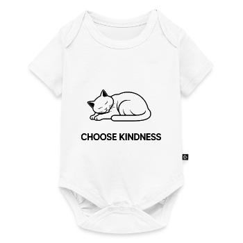Choisissez la gentillesse – Chat endormi - Body à manches courtes Premium Bébé - blanc - Devant