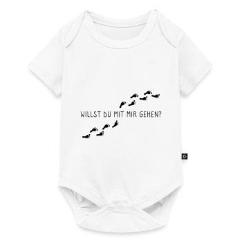 Willst du mit mir gehen? - Baby Premium Kurzarmbody - Weiß - Vorne