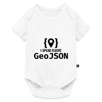 GeoJSON Entwickler Programmierer Programmierer GIS Mapping - Baby Premium Kurzarmbody - Weiß - Vorne