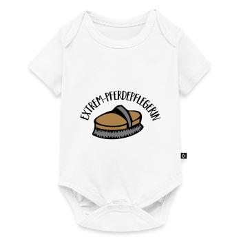 Pferdepflegerin - Baby Premium Kurzarmbody - Weiß - Vorne