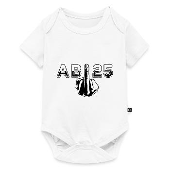 Abi 25 - Stinkefinger - Abitur - Geschenk - Baby Premium Kurzarmbody - Weiß - Vorne