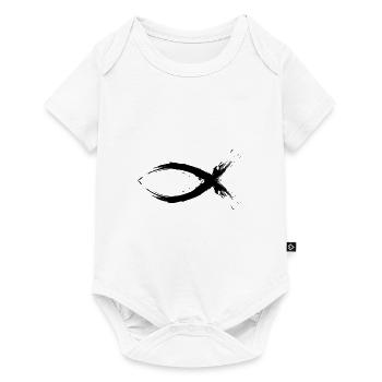 Fish Christianity Symbol Religion Church - Baby Premium short-sleeve bodysuit - white - Front