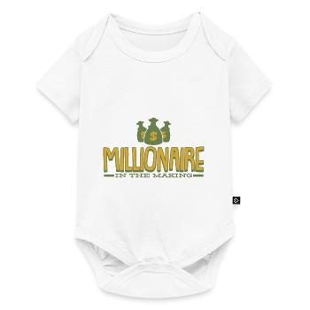 Millionaire in the making - Baby Premium short-sleeve bodysuit - white - Front