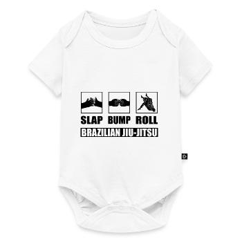 Slap Bump Roll Brazilian Jiu-Jutsu - Baby Premium Kurzarmbody - Weiß - Vorne
