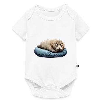 Chemise de nuit officielle Robbe - Body à manches courtes Premium Bébé - blanc - Devant