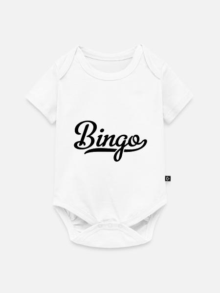 BINGO - Baby Premium Kurzarmbody - Weiß