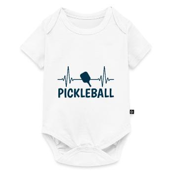 Pickleball Pickleball Player Pickleball Racket - Baby Premium short-sleeve bodysuit - white - Front
