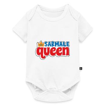Sarmale Königin - Baby Premium Kurzarmbody - Weiß - Vorne