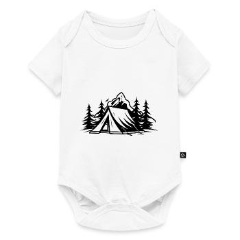 Tente de camping - Body à manches courtes Premium Bébé - blanc - Devant