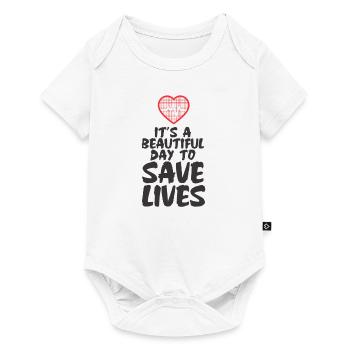 Sauver des vies paramédic docteur docteur docteur cadeau - Body à manches courtes Premium Bébé - blanc - Devant