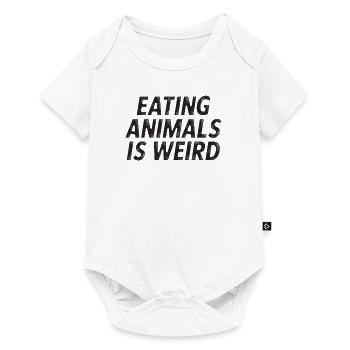 Vegan vegan vegetarian animal love gift idea - Baby Premium short-sleeve bodysuit - white - Front