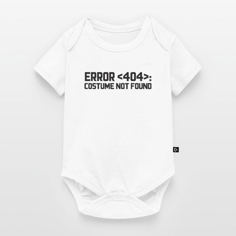Error 404 Costume Not Found Computer Nerd Geschenk Baby Premium Kurzarmbody