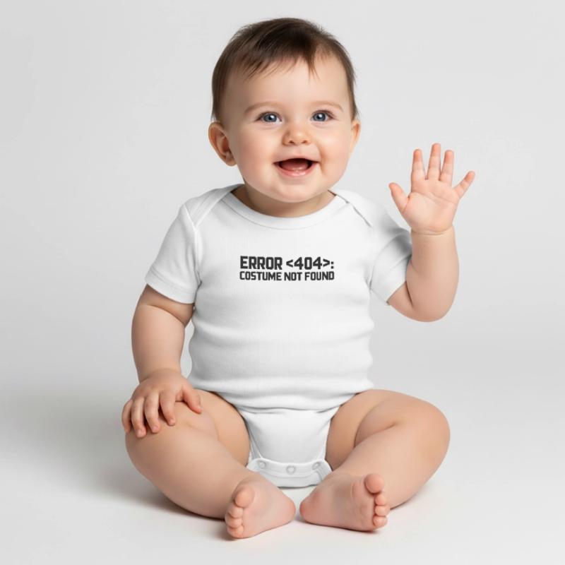 Error 404 Costume Not Found Computer Nerd Geschenk Baby Premium Kurzarmbody