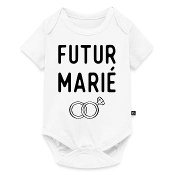 Futur marié evg - Body à manches courtes Premium Bébé - blanc - Devant