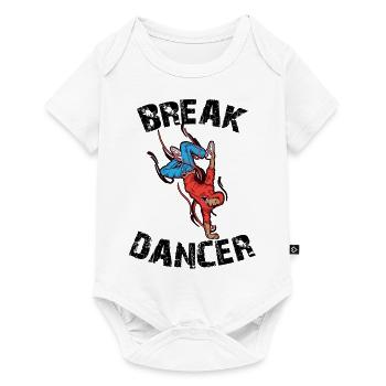 Breakdance Junge Sohn Kind Breakdancer Geschenk - Baby Premium Kurzarmbody - Weiß - Vorne