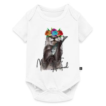 My Spirit Animal Otter - Baby Premium short-sleeve bodysuit - white - Front