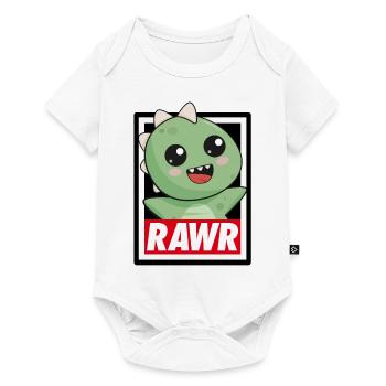 Dinosaure Rawr - Body à manches courtes Premium Bébé - blanc - Devant