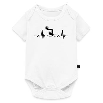 Water Polo Heartbeat - Baby Premium short-sleeve bodysuit - white - Front