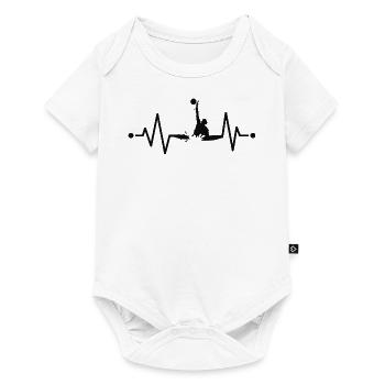 Water Polo Heartbeat - Baby Premium short-sleeve bodysuit - white - Front