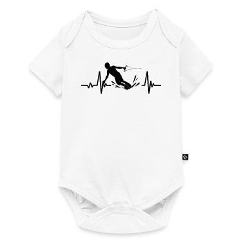 wakeboarden herzschlag wakeboard wakeboarder - Body à manches courtes Premium Bébé - blanc - Devant