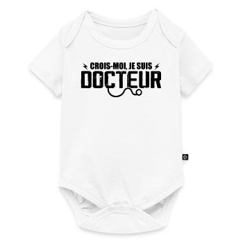 Glauben Sie mir, ich bin Arzt - Baby Premium Kurzarmbody - Weiß - Vorne