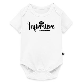 Krankenschwester Geschenk – Krankenschwester - Baby Premium Kurzarmbody - Weiß - Vorne