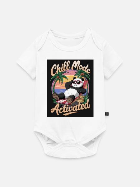 CHILL MODE ACTIVATED - Baby Premium Kurzarmbody - Weiß