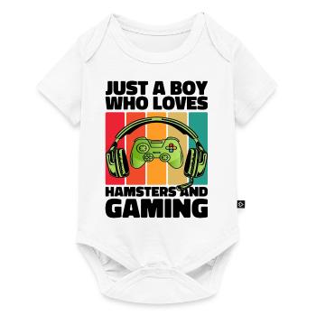 Gamer and Hamsters: Video Games and Infinite Energy - Baby Premium short-sleeve bodysuit - white - Front