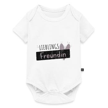 Cadeau de dictons préféré de petite amie préférée - Body à manches courtes Premium Bébé - blanc - Devant