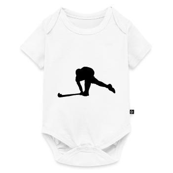 Feldhockey - Baby Premium Kurzarmbody - Weiß - Vorne