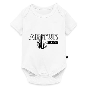Abitur 2025 - Stinkefinger - Abitur - Geschenk - Baby Premium Kurzarmbody - Weiß - Vorne
