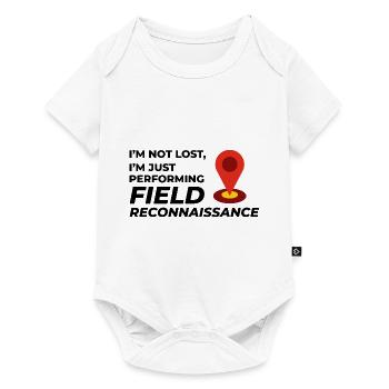 Reconnaissance de terrain SIG Géomètre Cartographie Humour - Body à manches courtes Premium Bébé - blanc - Devant