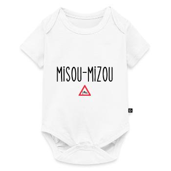 misou-mizou - Body à manches courtes Premium Bébé - blanc - Devant