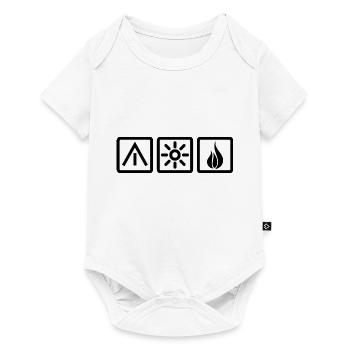 Tent sun fire - Baby Premium short-sleeve bodysuit - white - Front